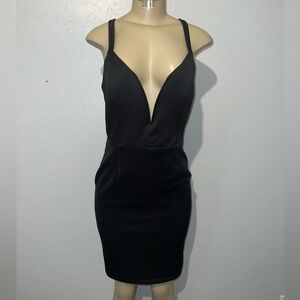 Entry Black Mini Dress Large